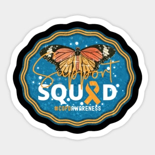 COPD Awareness Support Squad Butterfly Edition Sticker